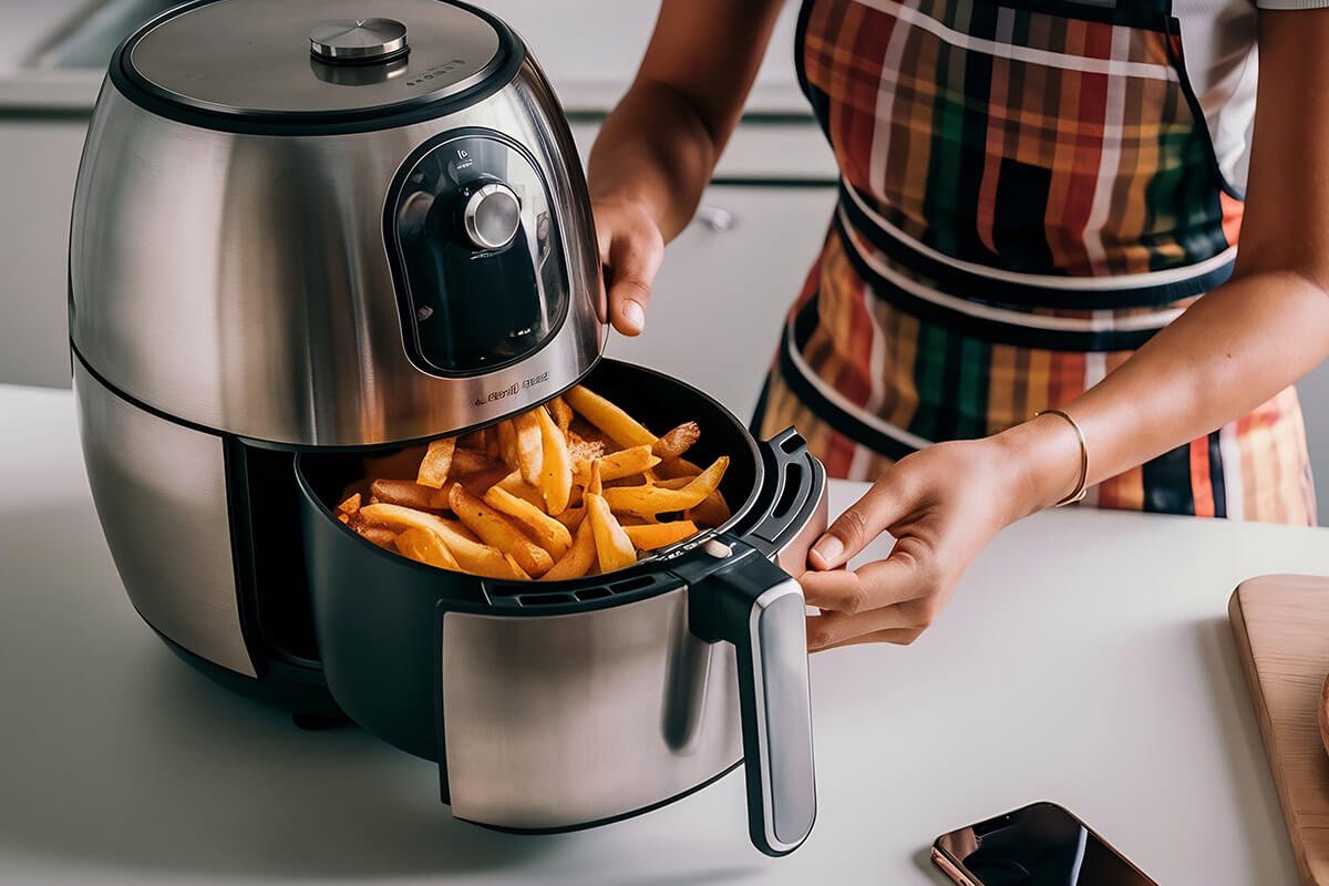 air fryer machine cooking potato fried kitchen lifestyle new normal cookingx9 1