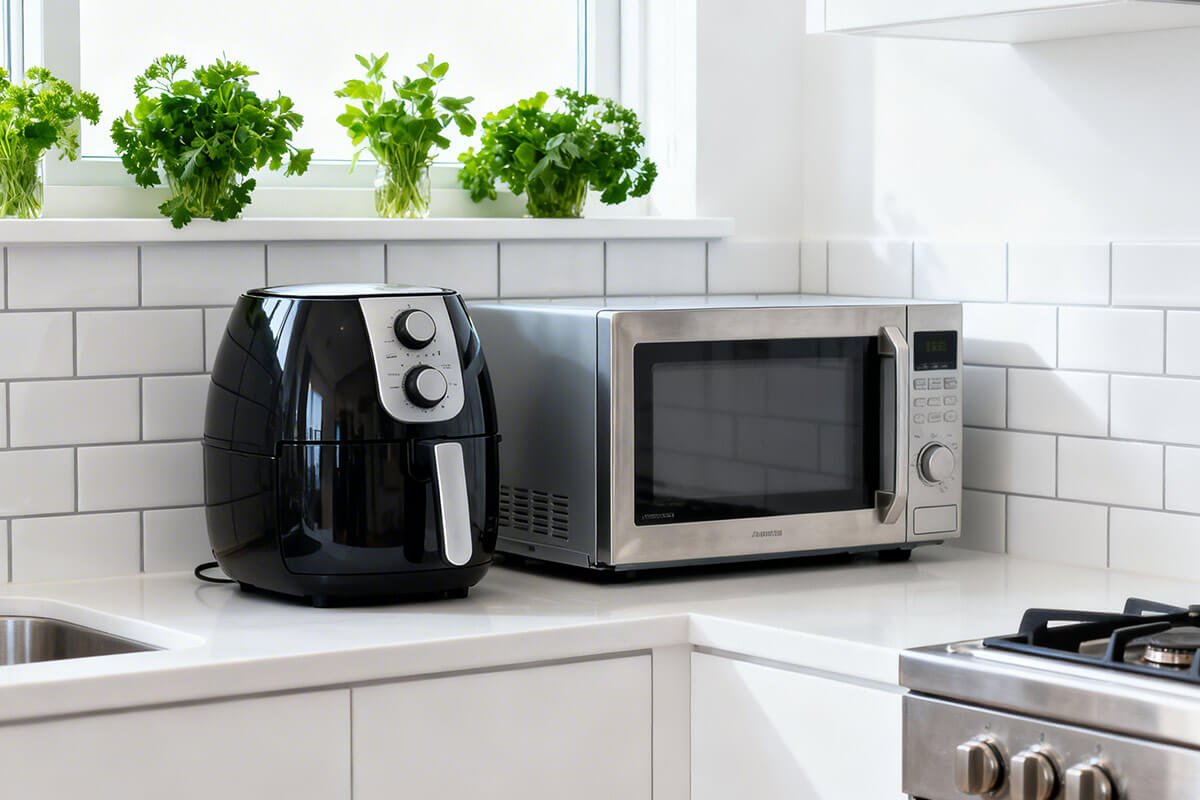 freepik air fryer and microwave near backsplash with subwa 40374